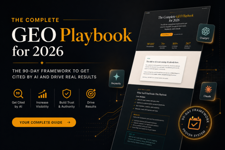 GEO playbook